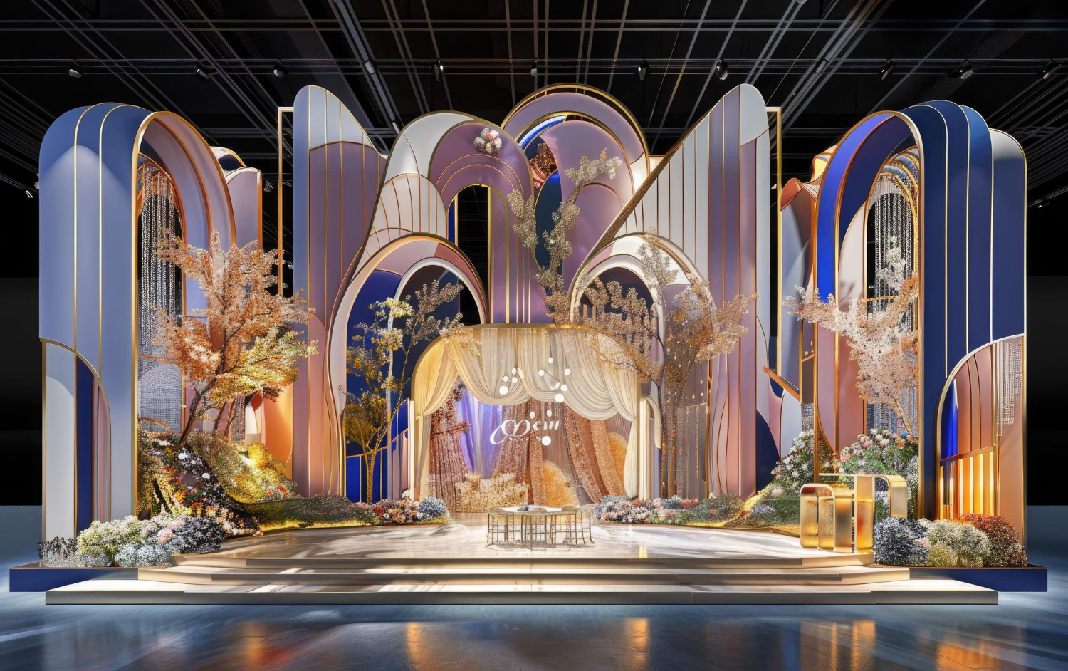 luxury event stage decoration